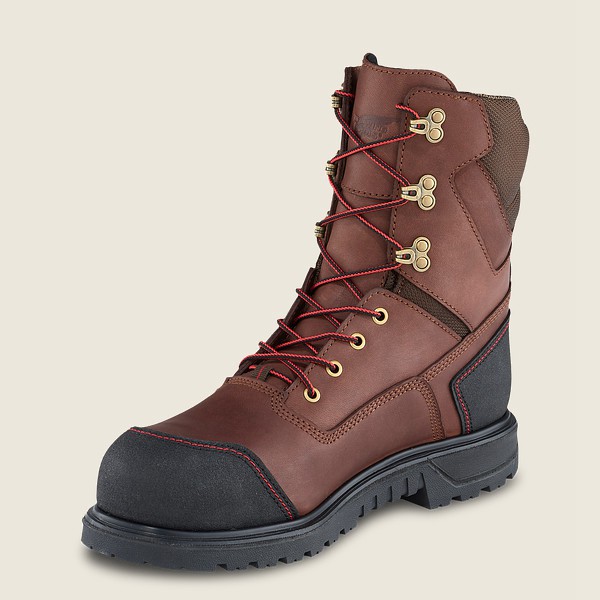 Red Wing Safety Bot Erkek - Brnr Xp - 8-Inch Insulated Waterproof Toe - Kahverengi/Siyah - 34HMYWTQJ